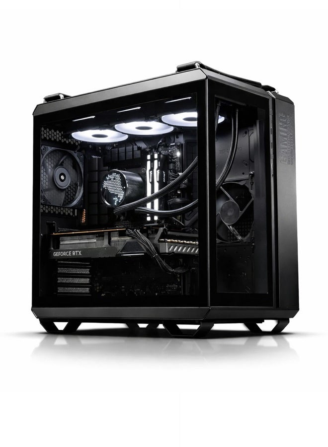 Blade Gaming PC - Intel Core i7-14700K | GeForce RTX 5070 12GB | 32GB DDR5 RAM-1TB NVMe SSD | 360mm w/LCD Liquid Cooler-Z790 MB-850W Gold PSU | WiFi-Bluetooth-Windows 11 Pro | Game Sekret Desktop Computer | 1 Year Warranty black